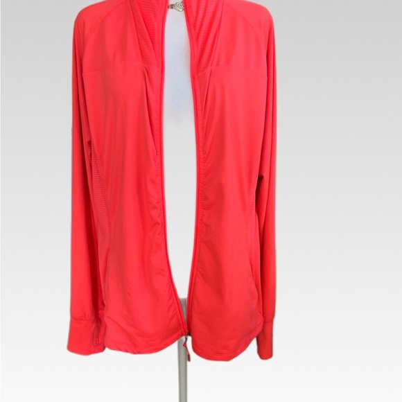 Tangerine Bold coral Striped Jacket size XXL - Picture 1 of 6